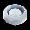 Faceted Hexagon DIY Silicone Candle Cup Molds DIY-P078-05-5