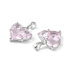 Brass Micro Pave Cubic Zirconia Charms LS-KK-L208-03P-04-3