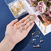 120Pcs 10 Styles Brass Ice Pick Pinch Bails KK-ME0003-10-3