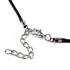 Waxed Cotton Cord Necklace Making MAK-YWC0001-01P-01-4
