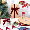Single Face Velvet Ribbons OCOR-WH0080-14B-01-6