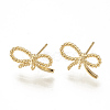 Brass Stud Earrings KK-S341-86-1