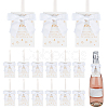 30Pcs Polyester Bowknot & Paper Card Pendant Decoration HJEW-OC00028-01-1