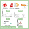 Mixed Styles Electroplate Glass Beads EGLA-SC0001-34-2