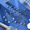 Iron Ball Stud Earring Findings & Ear Nuts & Open Jump Rings IFIN-YW0003-69-3