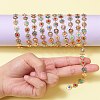 2M Brass Enamel Flower Link Chains CHC-SZ0001-35-6
