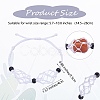 Adjustable Braided Nylon Cord Macrame Pouch Bracelet Making AJEW-SW00013-16-2