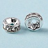 Brass Grade A Rhinestone Spacer Beads RSB036NF-01-1