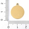Ion Plating(IP) 201 Stainless Steel Pendants STAS-K288-02G-L-3