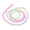 Transparent Gradient Color Glass Beads Strands GLAA-G101-2mm-10-6