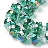 Electroplate Transparent Glass Beads Strands EGLA-H101-03D-3