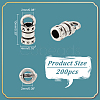 200Pcs Tibetan Style Alloy Cord Ends TIBE-NB0001-29AS-2