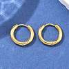 Ion Plating(IP) 304 Stainless Steel Huggie Hoop Earrings LS-EJEW-F111B-16mm-G-5