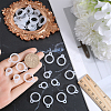 60Pcs 2 Style Silicone Pendant SIL-GF0001-42C-3