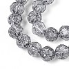 Transparent Crackle Glass Beads Strands X-GLAA-N053-8mm-02-3
