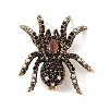 Holloween Spider Alloy Rhinestone Brooches JEWB-S023-02A-1