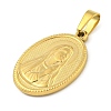 Ion Plating(IP) 304 Stainless Steel Pendants STAS-B071-02A-22G-2