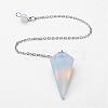 Natural & Synthetic Mixed Stone Hexagonal Pointed Dowsing Pendulums G-D847-M-3