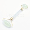 Green Watermelon Stone Glass Brass Face Massager MRMJ-G009-20G-1