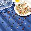 50G 10 Colors Transparent Acrylic Beads FIND-CJ0002-86-5