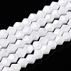 Opaque Solid Color Electroplate Glass Beads Strands EGLA-A039-P2mm-A15-1