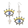 Iron Dangle Earring EJEW-MZ00191-1
