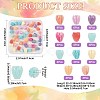 50Pcs 11 Styles Synthetic Coral Beads CORA-FS0001-05-3