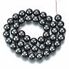 Non-magnetic Synthetic Hematite Beads Strands G-Q892-10mm-3