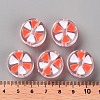 Transparent Enamel Acrylic Beads TACR-S155-005E-4