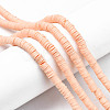 Handmade Polymer Clay Beads Strands CLAY-R089-6mm-033-3