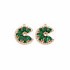 Brass Micro Pave Cubic Zirconia Charms KK-S364-269A-1