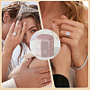 Velvet Cover Plastic Couple Ring Box VBOX-WH20003-001E-6