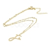 304 Stainless Steel Pendant Necklaces NJEW-H029-02G-F-2