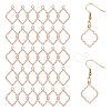 Alloy Open Back Bezel Pendants FIND-WH0111-887RG-1