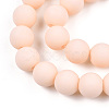 Opaque Glass Beads Strands GLAA-T032-P8mm-MD09-2