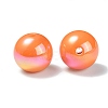 UV Plating Rainbow Iridescent Acrylic Beads PACR-E001-04H-3