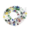 Electroplate Transparent Glass Beads Strands EGLA-Q139-01A-M01-2