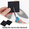 2Pairs Square Rubber Anti-slip Stickers for Shoe Soles AJEW-CY0002-56-6