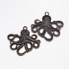 Tibetan Style Alloy Big Pendants TIBEP-A15669-R-NR-1