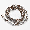 Electroplate Transparent Glass Beads Strands EGLA-A034-T10mm-M20-2