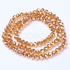 Electroplate Glass Beads Strands EGLA-A034-T4mm-C14-2