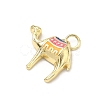 Brass Enamel Pendants KK-H255-25G-2