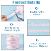 10 Yards Polyester Pleated Edged Ribbon for Clothing Decoration DIY-FI0001-13B-4