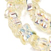 Transparent Glass Beads Strands GL-CBAAE04-02D-3