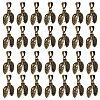 30Pcs Brass Ice Pick Pinch Bails KK-GO0002-14AB-1