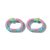 Spray Painted Alloy Spring Gate Rings X1-PALLOY-F293-04-3