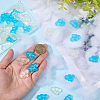 40pcs 2 Colors Luminous Transparent Resin Cabochons RESI-SC0006-59-3