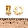 201 Stainless Steel Rhinestone Hoop Earrings SA-CBA4A0D-03G-5