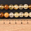 Natural Yellow Hematoid Quartz Round Beads Strands G-F266-09-8mm-6