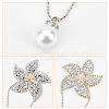 6Pcs 2 Style Star & Windmill Glitter Hotfix Rhinestone DIY-FG0002-26-4